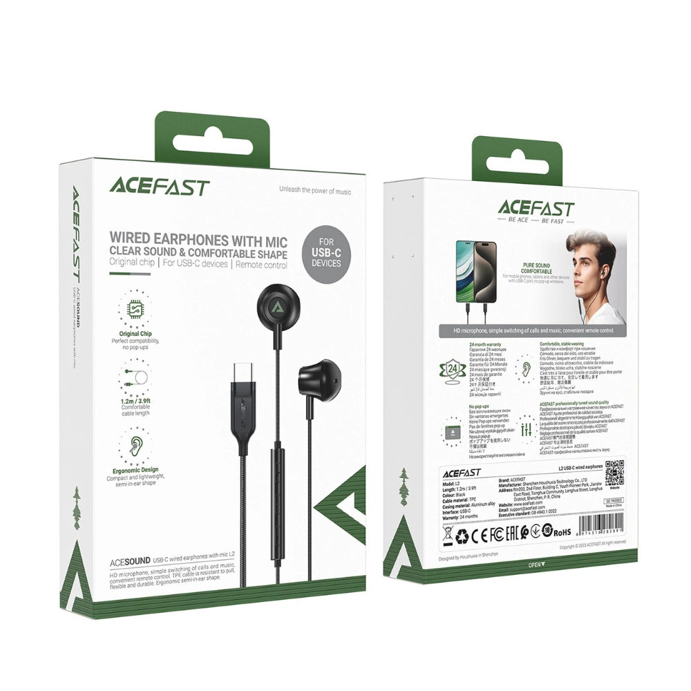 AceFast USB-C Wired Semi in-ear Earphone L2 - Cle Market
