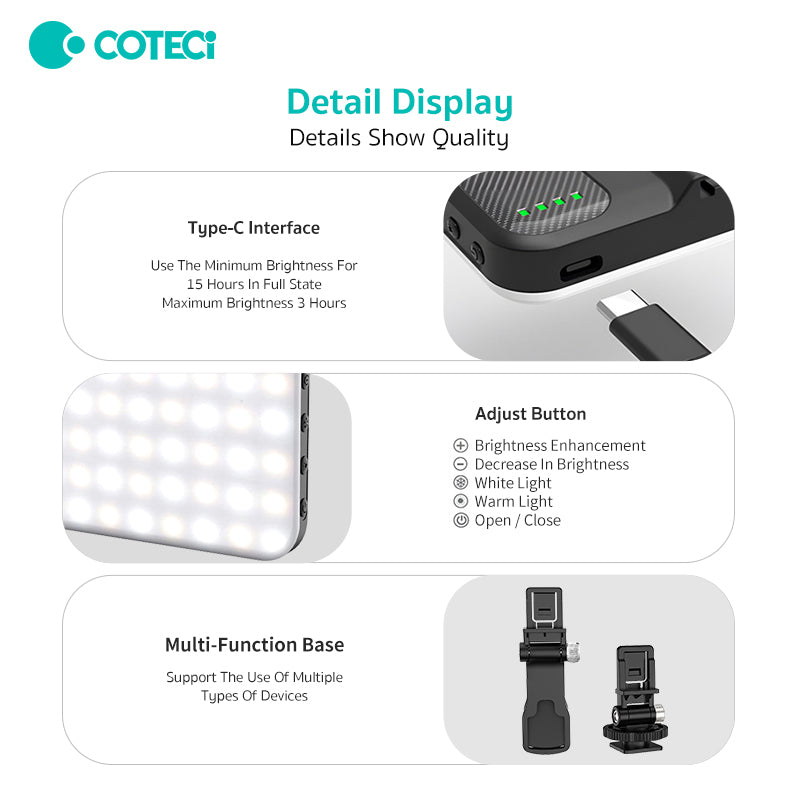 Coteci Tri-Color LED Fill Light