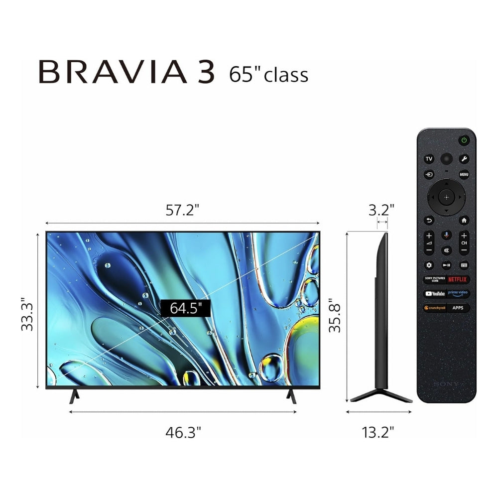 Sony 65" 4K Ultra HD BRAVIA 3 Smart TV - Cle Market