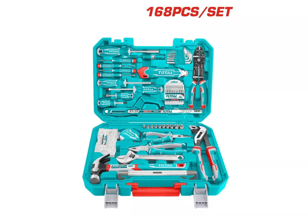 Total THKTHP21686 hand tool selection with organized storage pictured