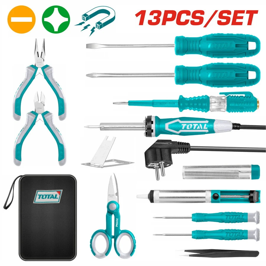 Total TKTTSK0132 hand tool selection with organized storage pictured