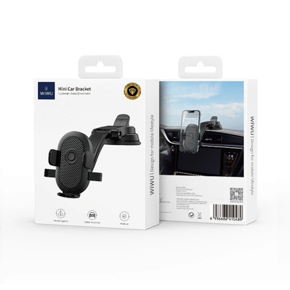 WiWU Universal Mobile Phone Holder Mount For Car Windshield Dashboard
