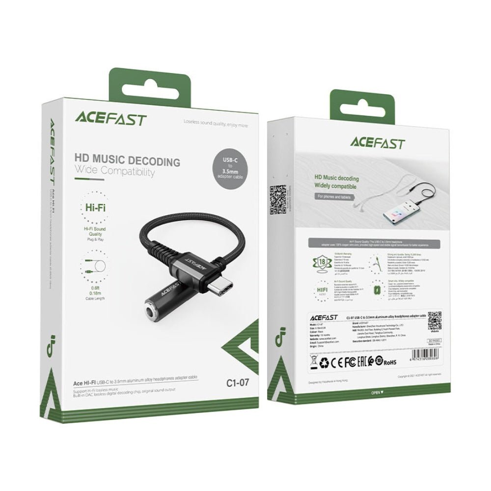 AceFast - AceFast HI - FI Audio cable USB - C Headphones Adapter C1 - 07 - Cle Market