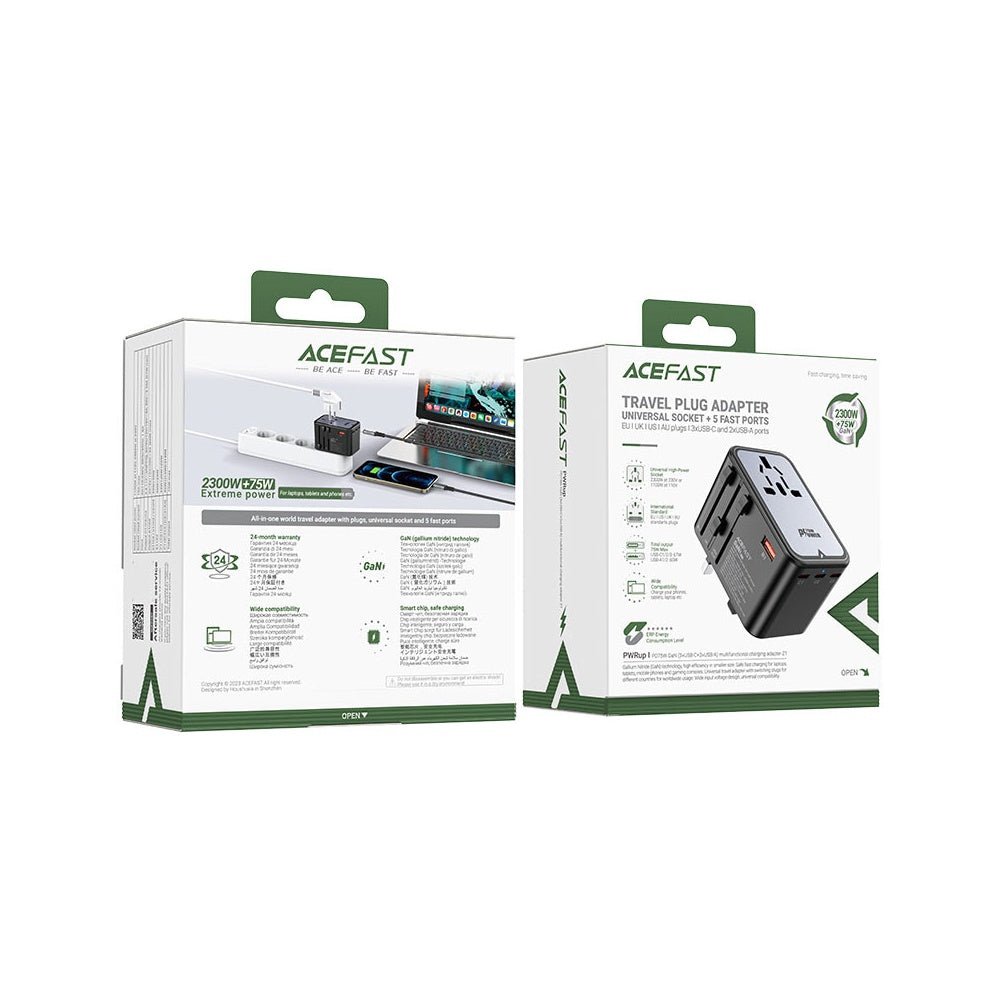AceFast - AceFast PWRup PD75W GaN Multifunctional Charging Adapter Z1 - Cle Market