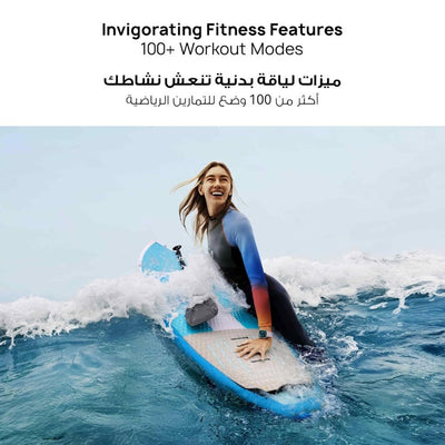 Huawei Watch Fit 4 smartwatch with a sleek design, colorful display, and fitness tracking features on a white background.