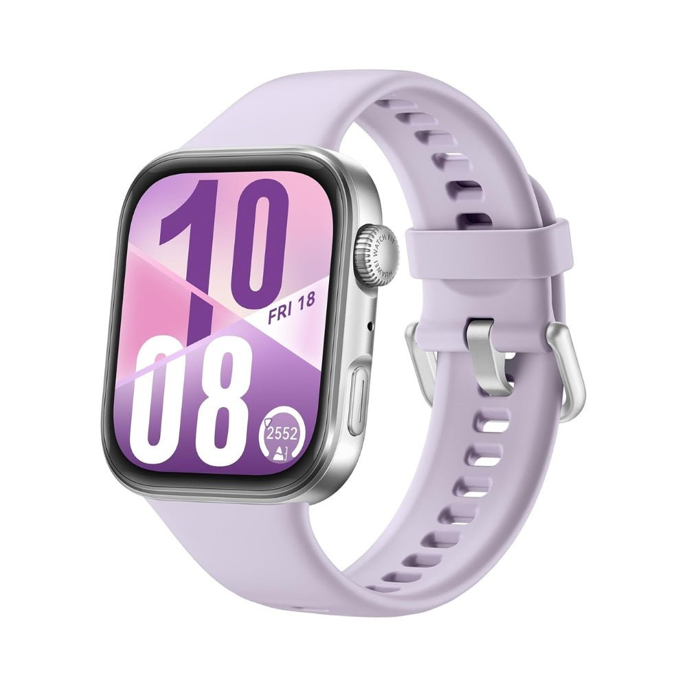 Huawei Watch Fit 4 smartwatch with a sleek design and vibrant display, showcasing health and fitness tracking features.