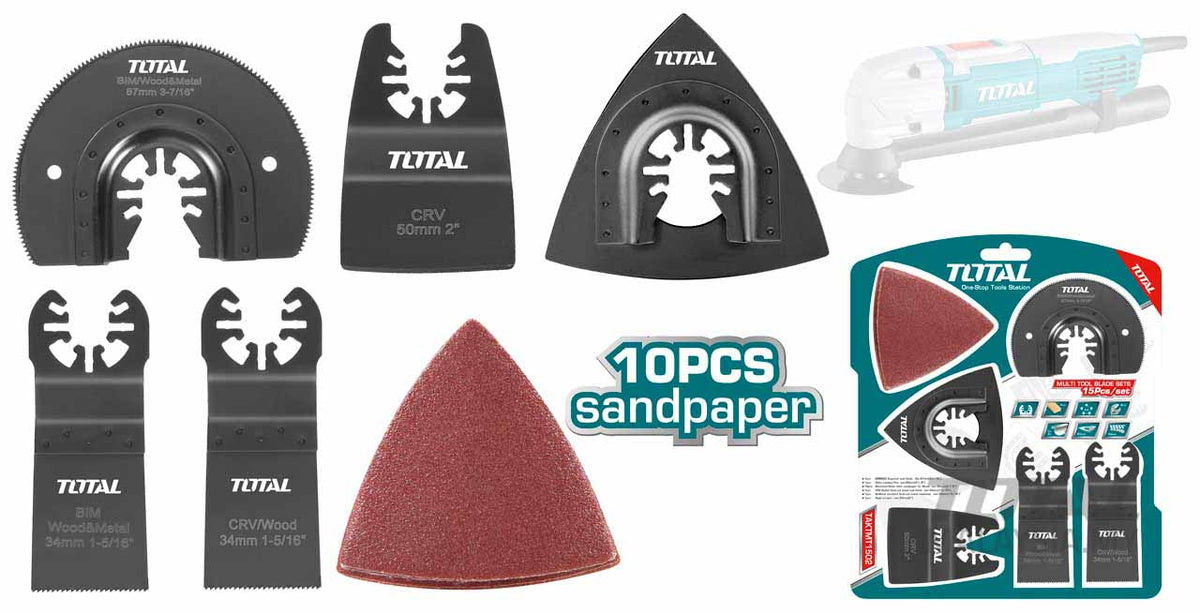 Total TAKTMT1502 Multi-Tool Accessories, 15pcs - product view