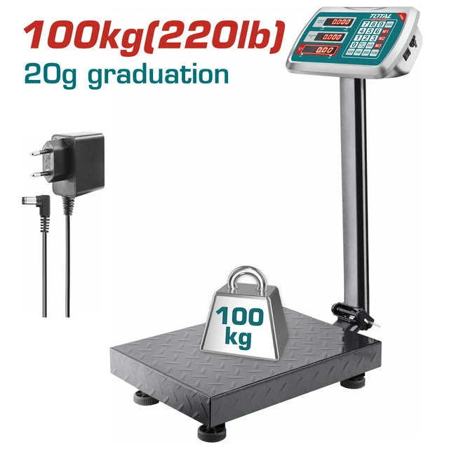 Total TESA31001 100kg Platform Scale - product view