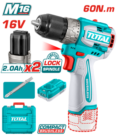 Total TDLI16682 16V Cordless Drill Kit - product view
