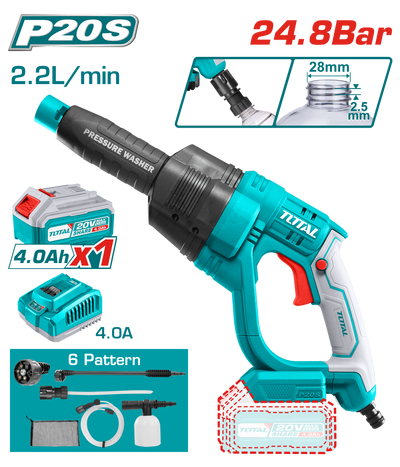 Total TPWLI20084 20V Cordless Pressure Washer Kit - product view