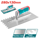 Total THTT81286 280mm Notched Plastering Trowel - product view