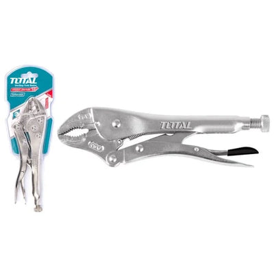 Total THT191005 locking pliers with adjustment screw, release lever and gripping jaws