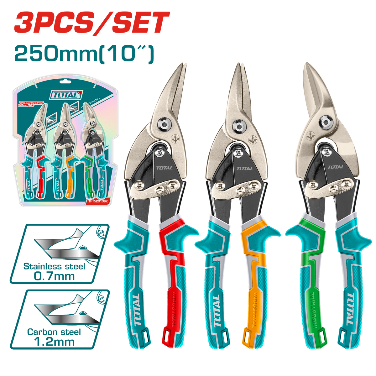 Total THT520106K Aviation Snip Set, 3pcs - product view