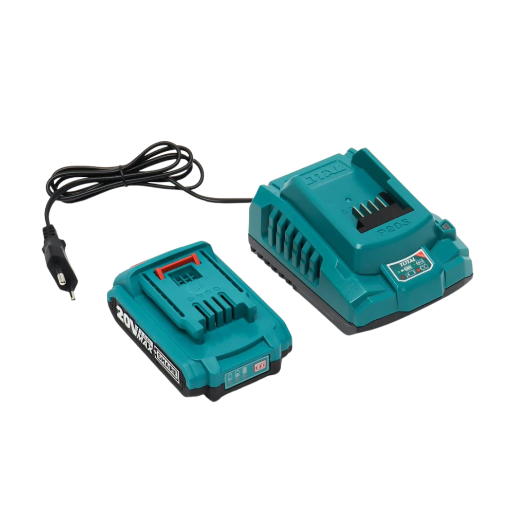 Total TIWLI2038 kit battery pack and charger with power cable