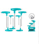 Total THHW80836 T-handle star-key set with upright storage stand pictured