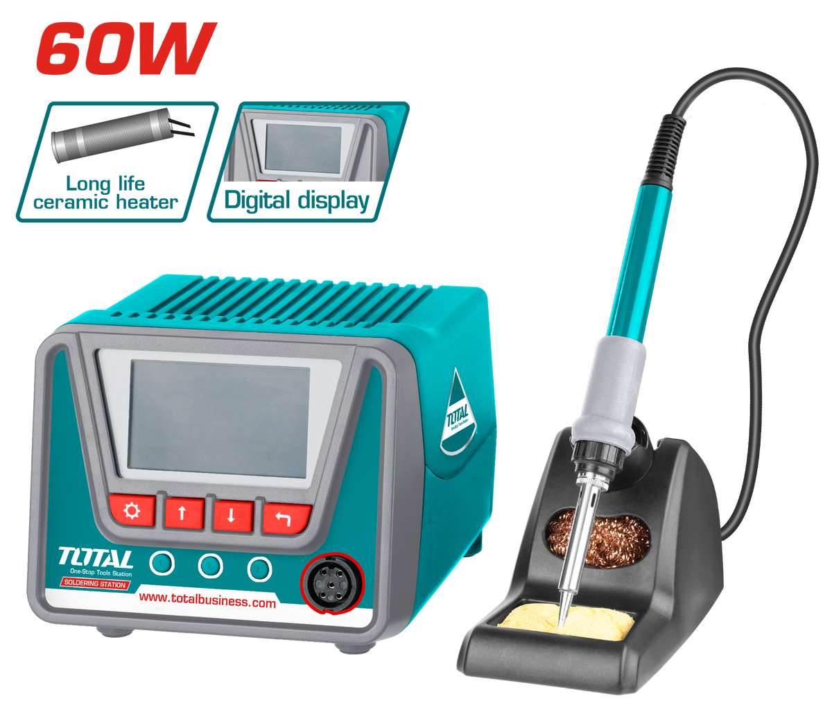 Total TET160923 60W Soldering Station - product view