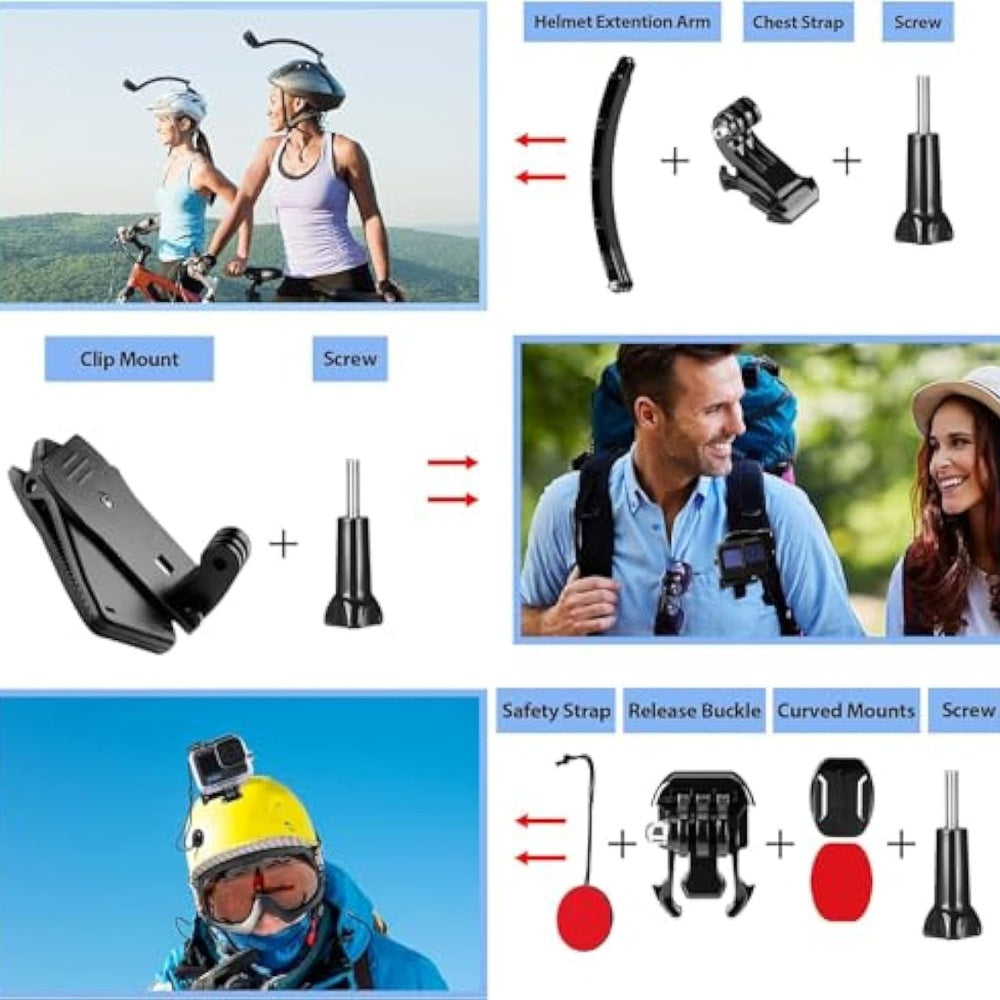 61 in 1 GoPro Accessories Kit