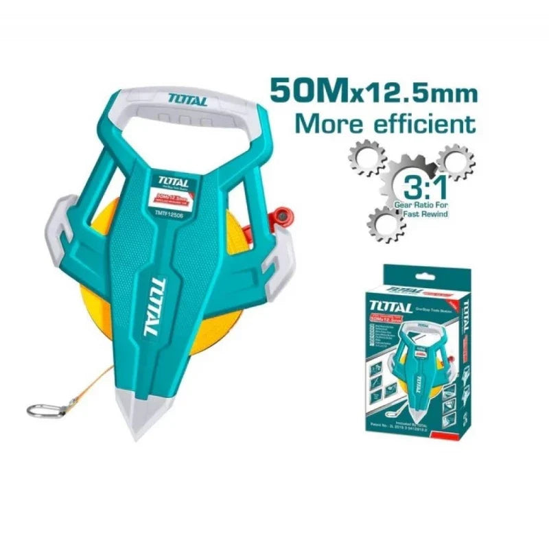 Total TMTF13506 50m Reel Measuring Tape - product view