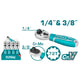 Total THT1061438 ratchet handle with direction selector and ergonomic grip