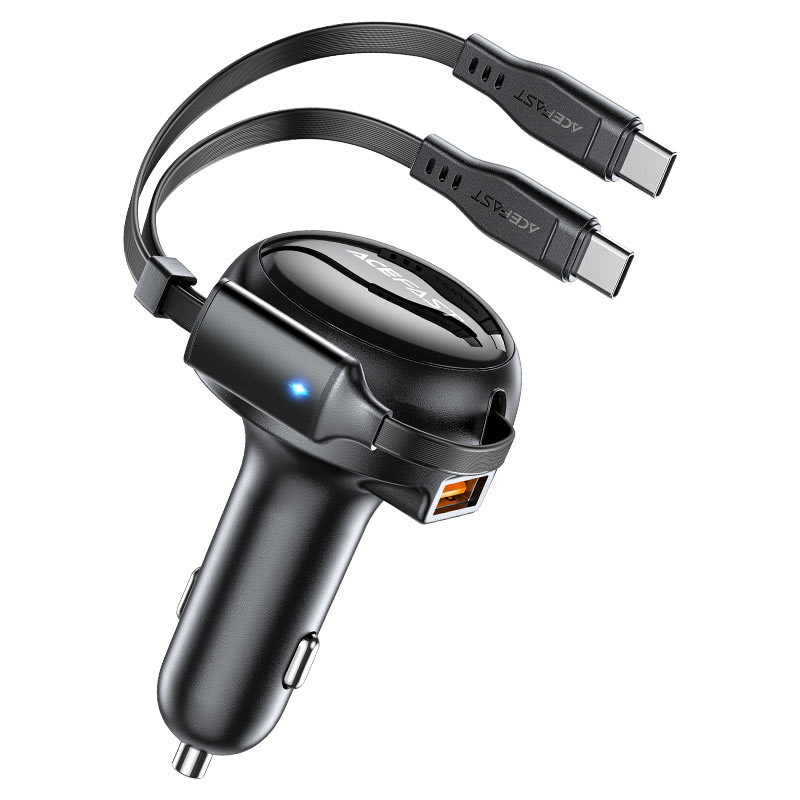 AceFast 53W Fast Charge Car Charger with Cable - Cle Market