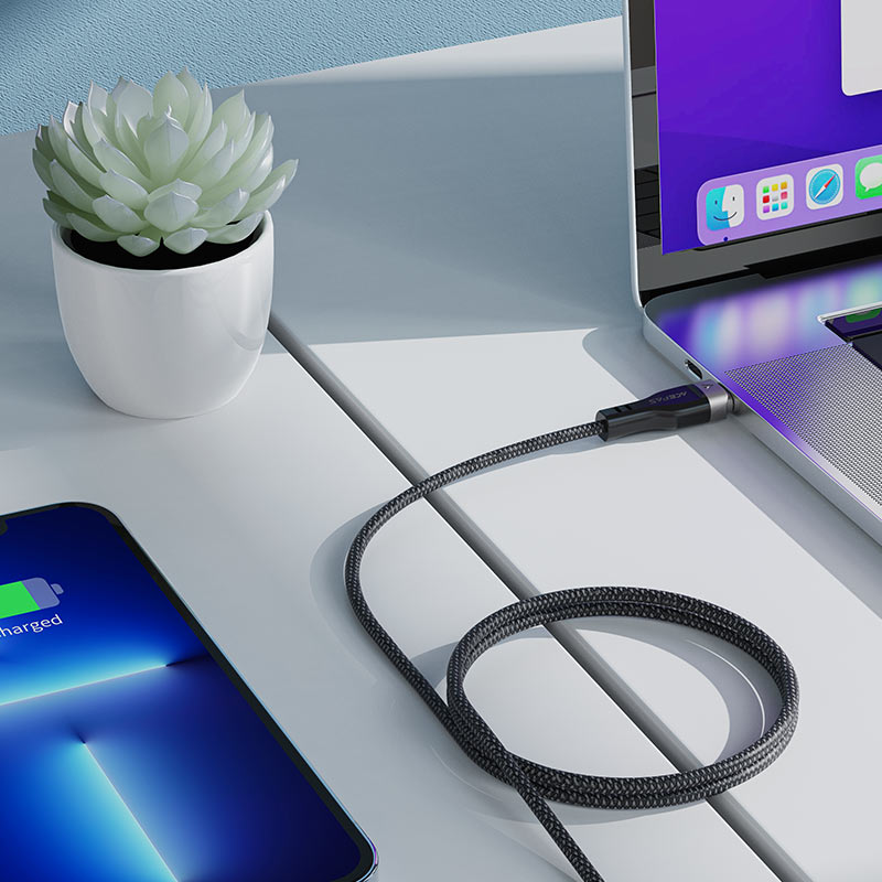 AceFast 60W Magnetic Braid USB-C to USB-C Cable - Cle Market