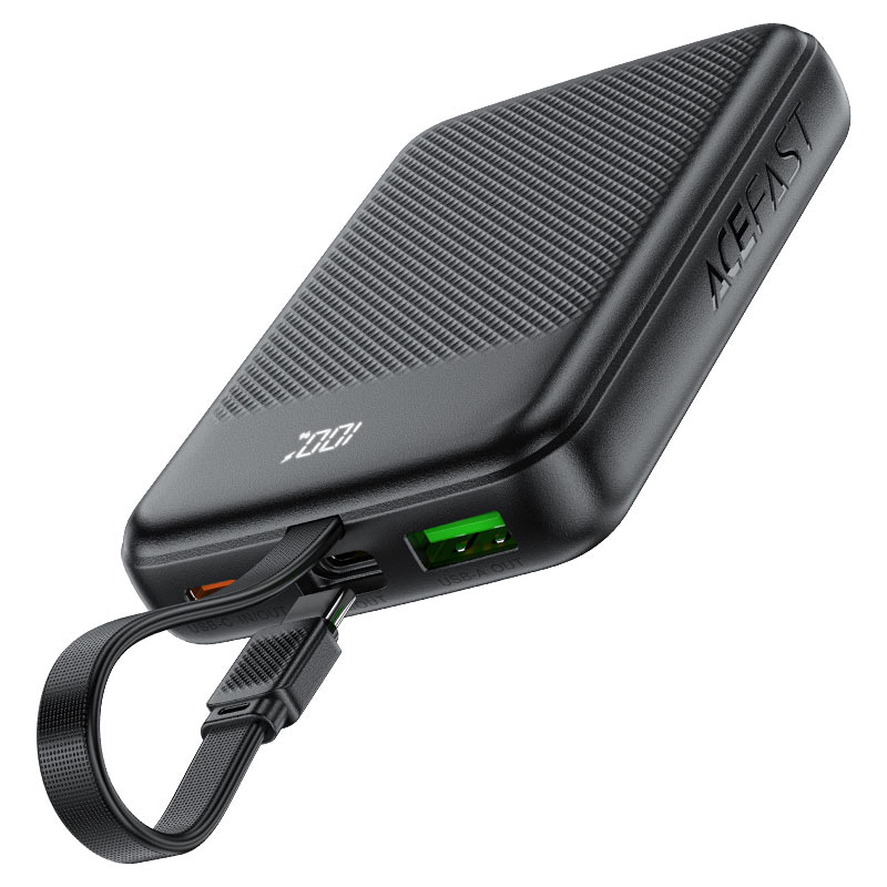 AceFast Power Bank PD22.5W 1000mAh with cable - Cle Market