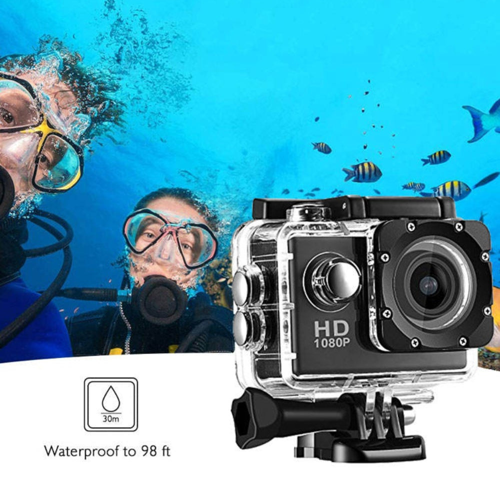 30M Waterproof Action Camera 1080P