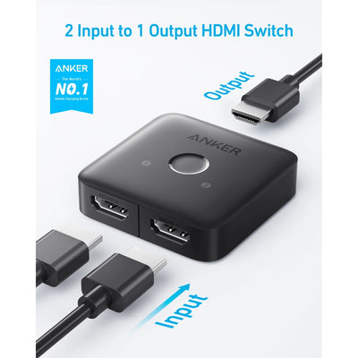 Anker HDMI Switch (2 in 1 Out, 4K HDMI)