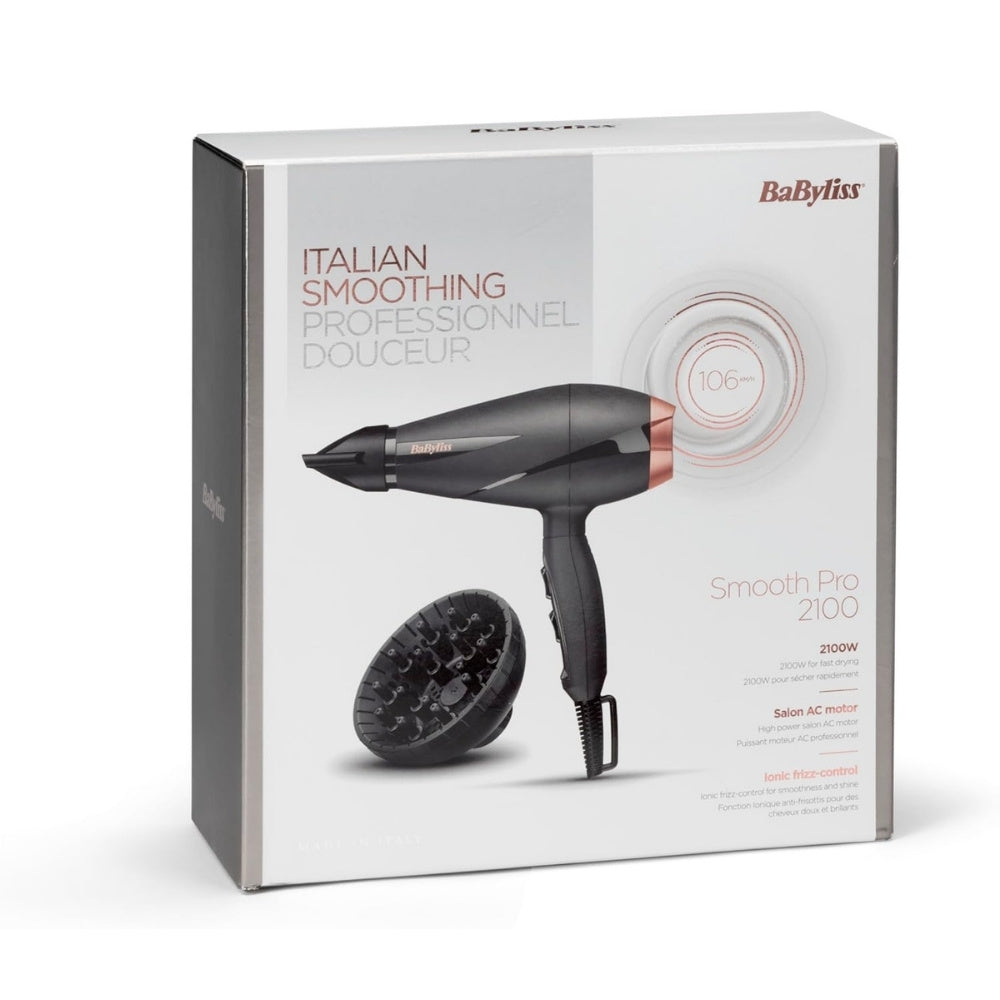 BaByliss Hair Dryer with Diffuser and Concentrator 6709DE - Cle Market