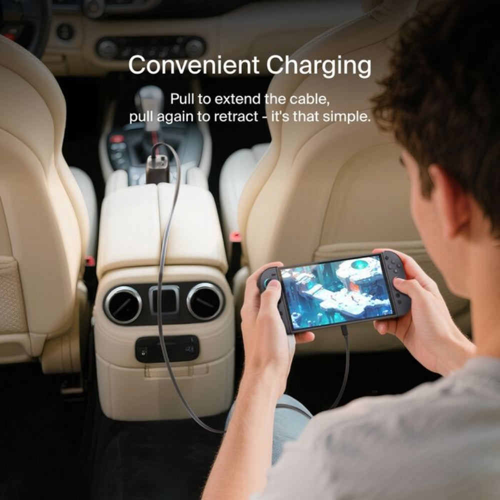 Belkin BoostCharge Retractable Car Charger 75W - Cle Market