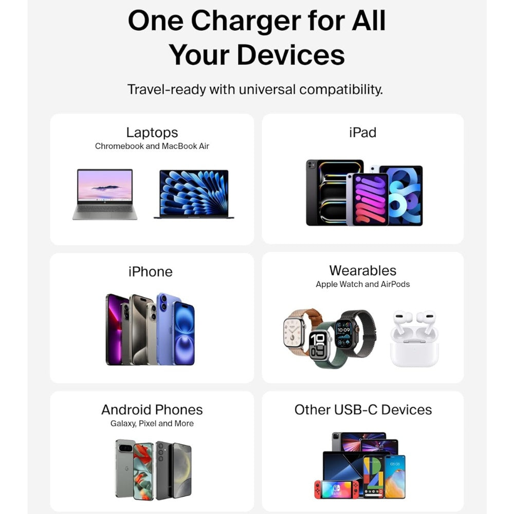 Belkin 45W Compact USB Charger with USB-C Cable