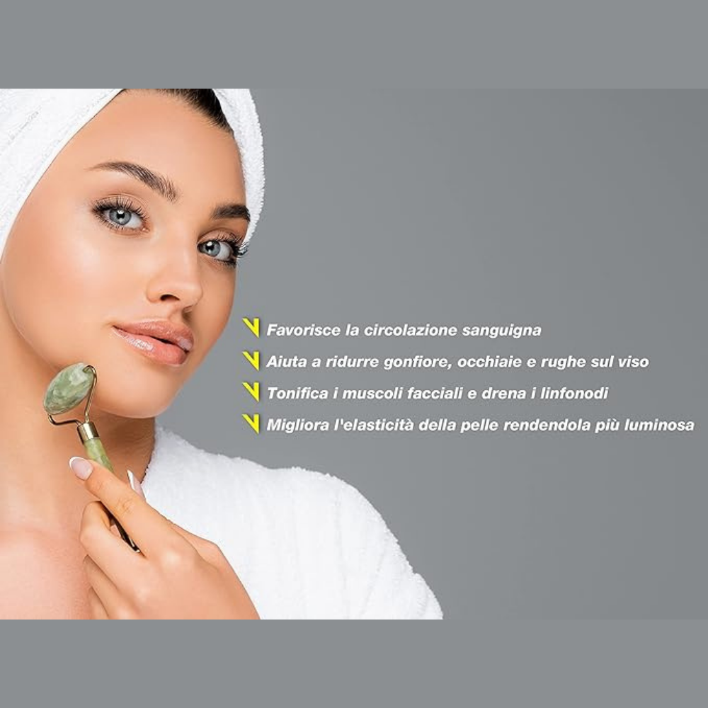 Beper Jade Roller & Gua Sha Massagge Tool