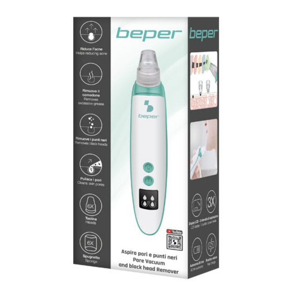 Beper Rechargeable Pore Vacuum And Black Head Remover