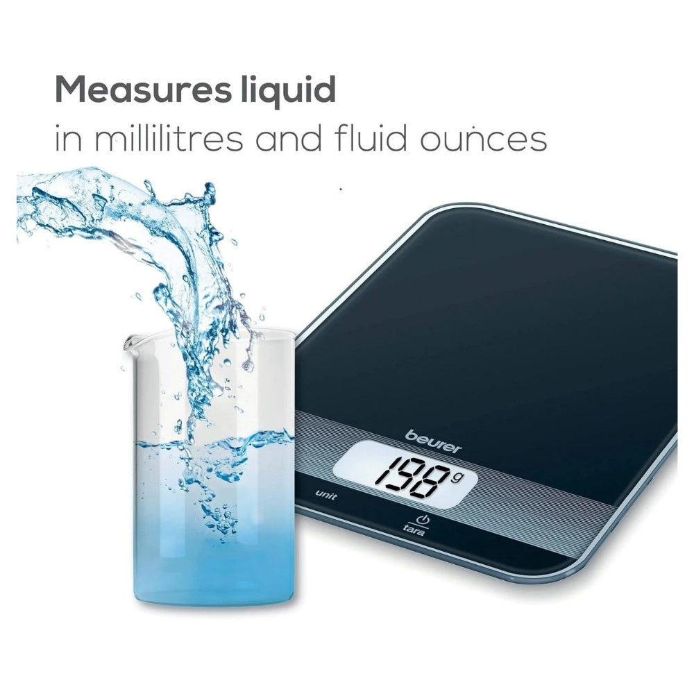 Beurer Digital Kitchen Scale in Black Glass - Cle Market