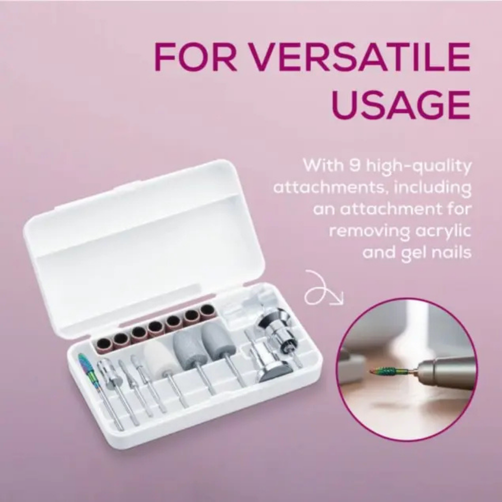 Beurer MP 200 StudioNails Pro nail drill with adjustable speed and ergonomic design for professional manicures and pedicures.