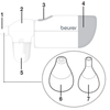 Beurer NA20 Silicone Attachments Replacement Set Accessories