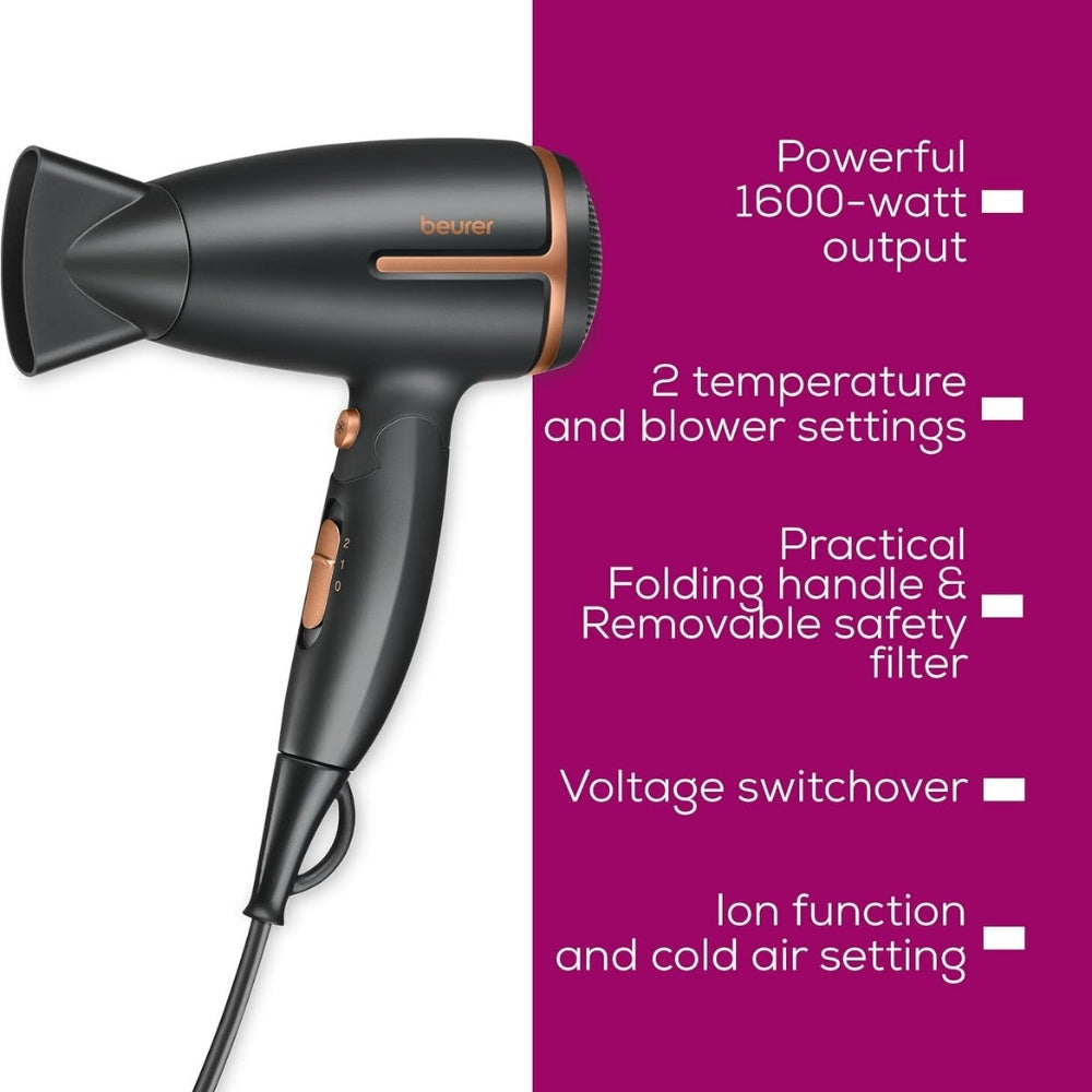 Beurer Travel Hair Dryer Limited Edition HC25 - Cle Market