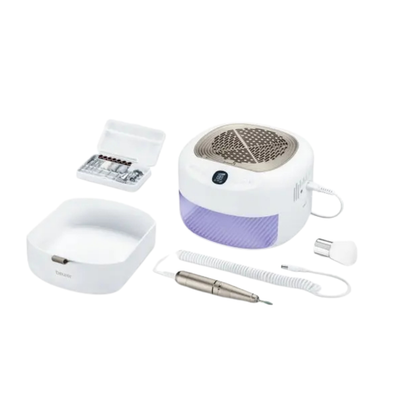 Beurer MP 200 StudioNails Pro professional nail drill with ergonomic design and interchangeable bits for salon-quality manicures.
