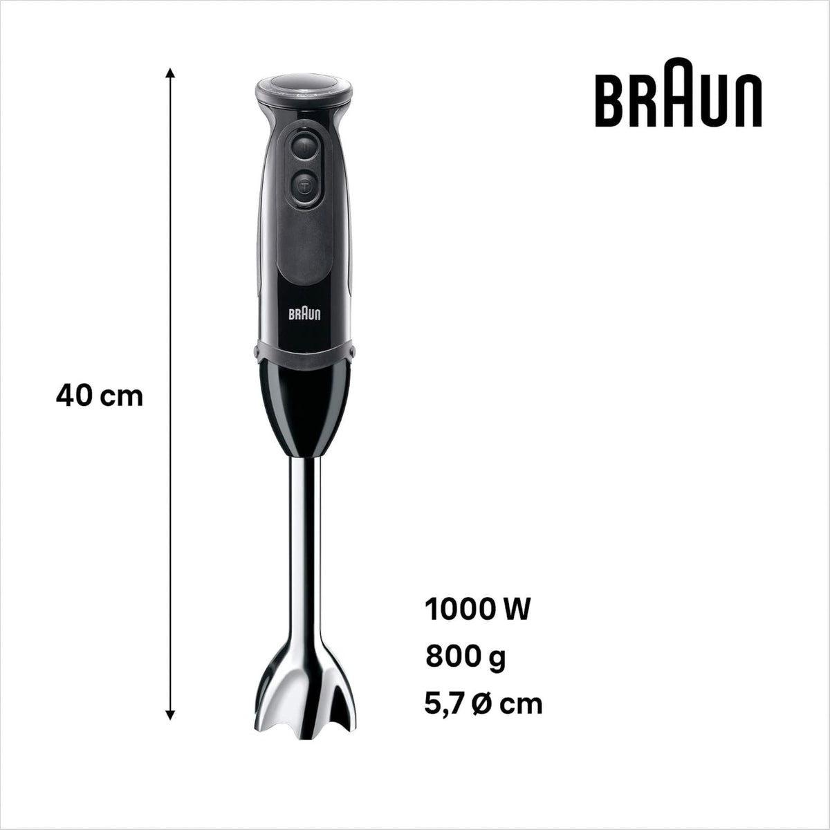 Braun MultiQuick 5 MQ5237 BK Hand Blender 1000W