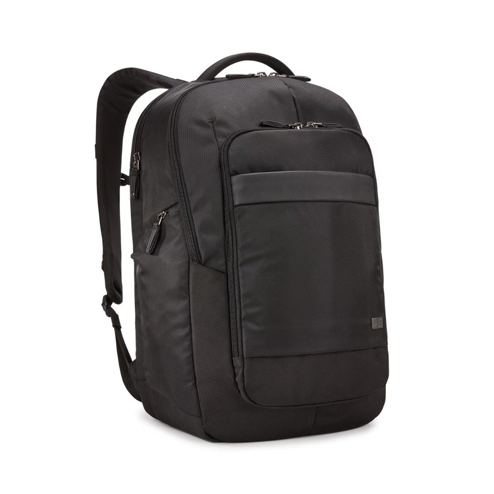 Black Case Logic Notion 17.3-inch premium laptop backpack with multiple compartments and padded shoulder straps.
