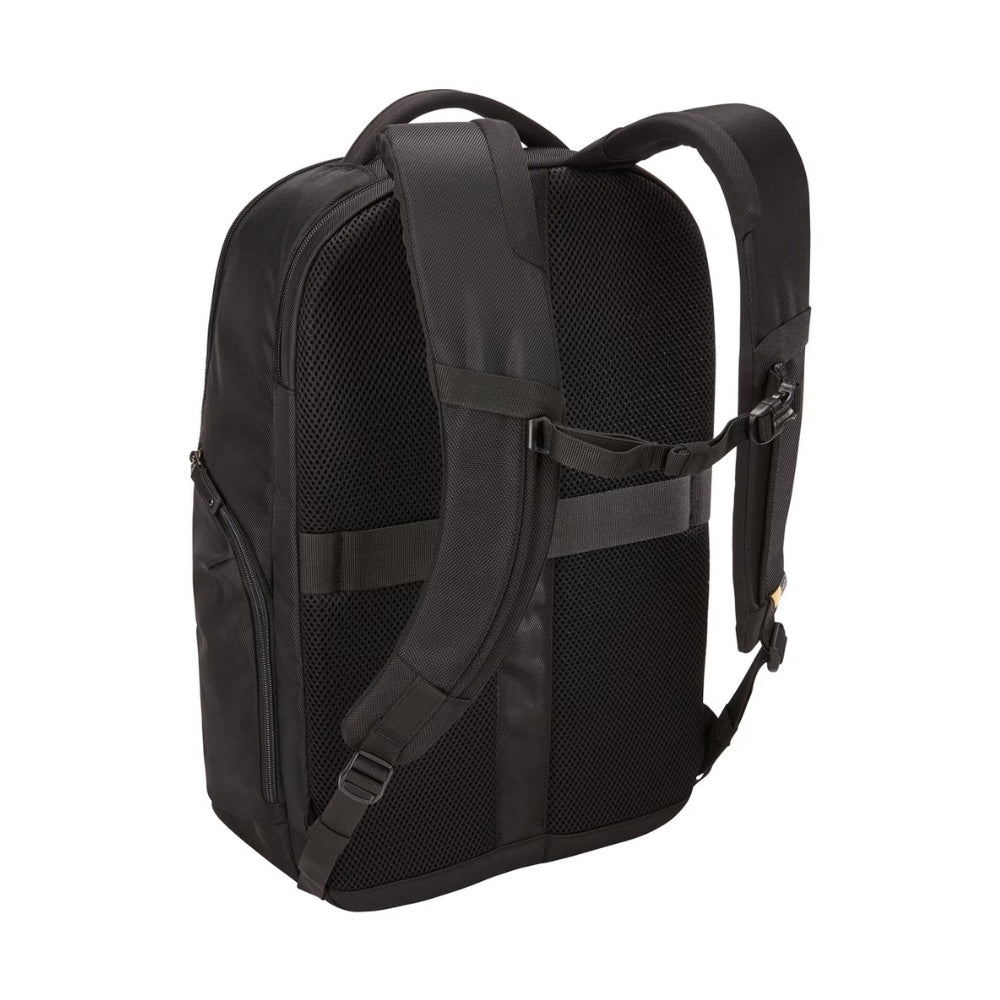 Case Logic Notion 17.3-inch premium laptop backpack with padded shoulder straps and multiple compartments for storage.