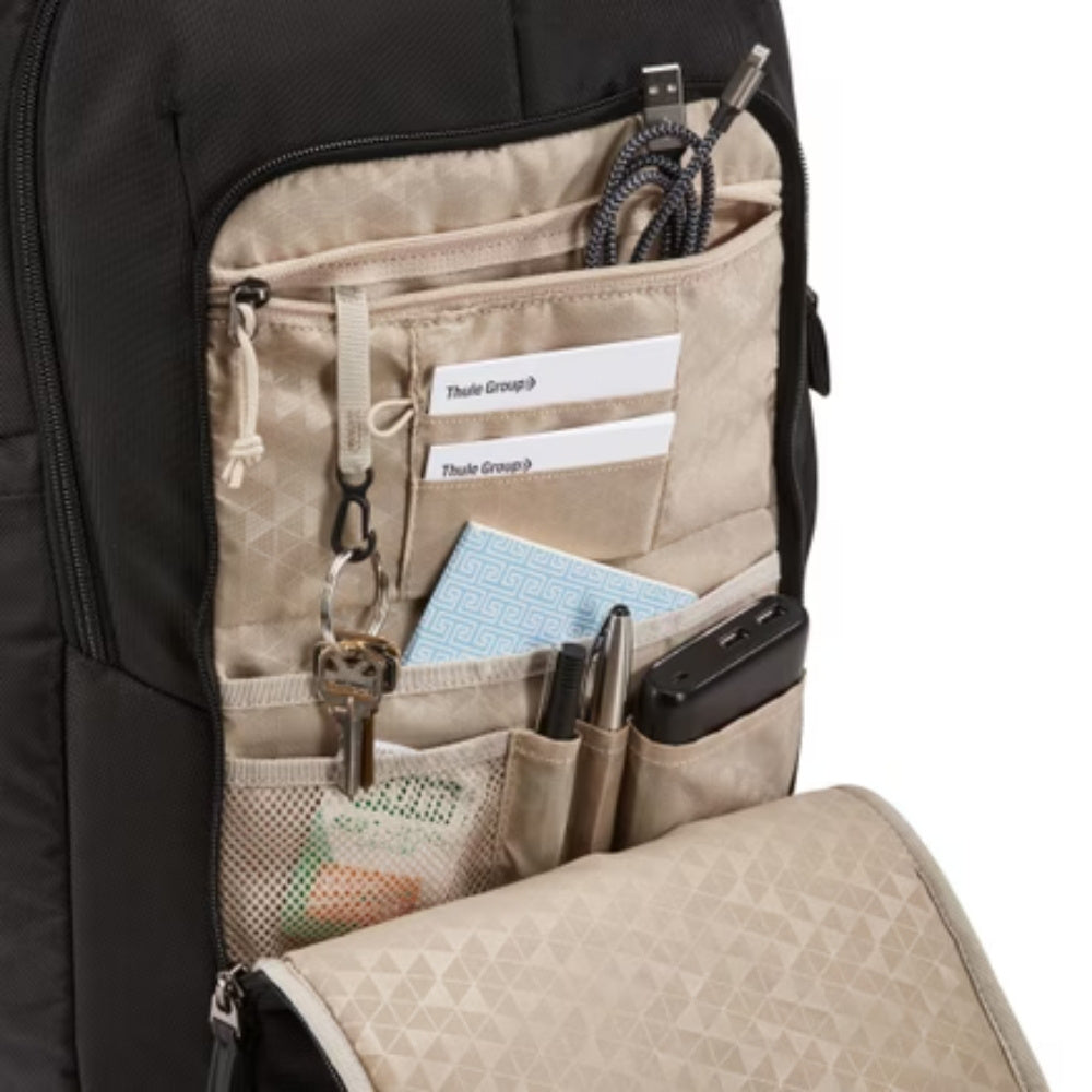 Case Logic Notion 17.3-inch premium laptop backpack with multiple compartments and padded straps, designed for travel and daily use.
