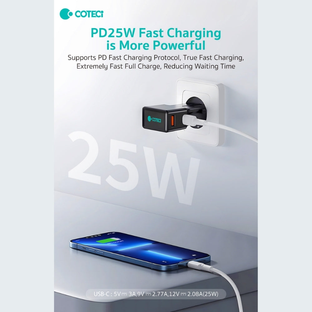 Coteci OT-002 25W Travel Charger