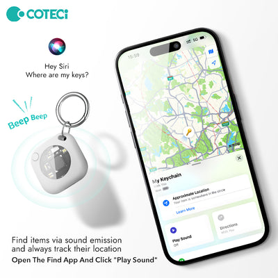 Coteci Portable Cube Anti-Lost Alarm Key Finder (2-Pcs)