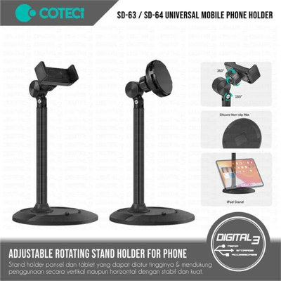 Coteci Magnetic Phone Holder SD-64 | 360° Adjustable Suction Mount