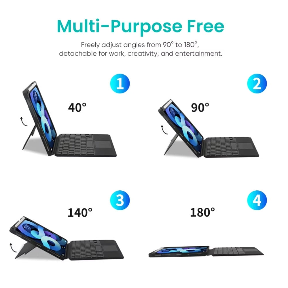 Coteci Magnetic Detachable Keyboard Case for Apple iPad Pro 13 M4 and M5 - Cle Market