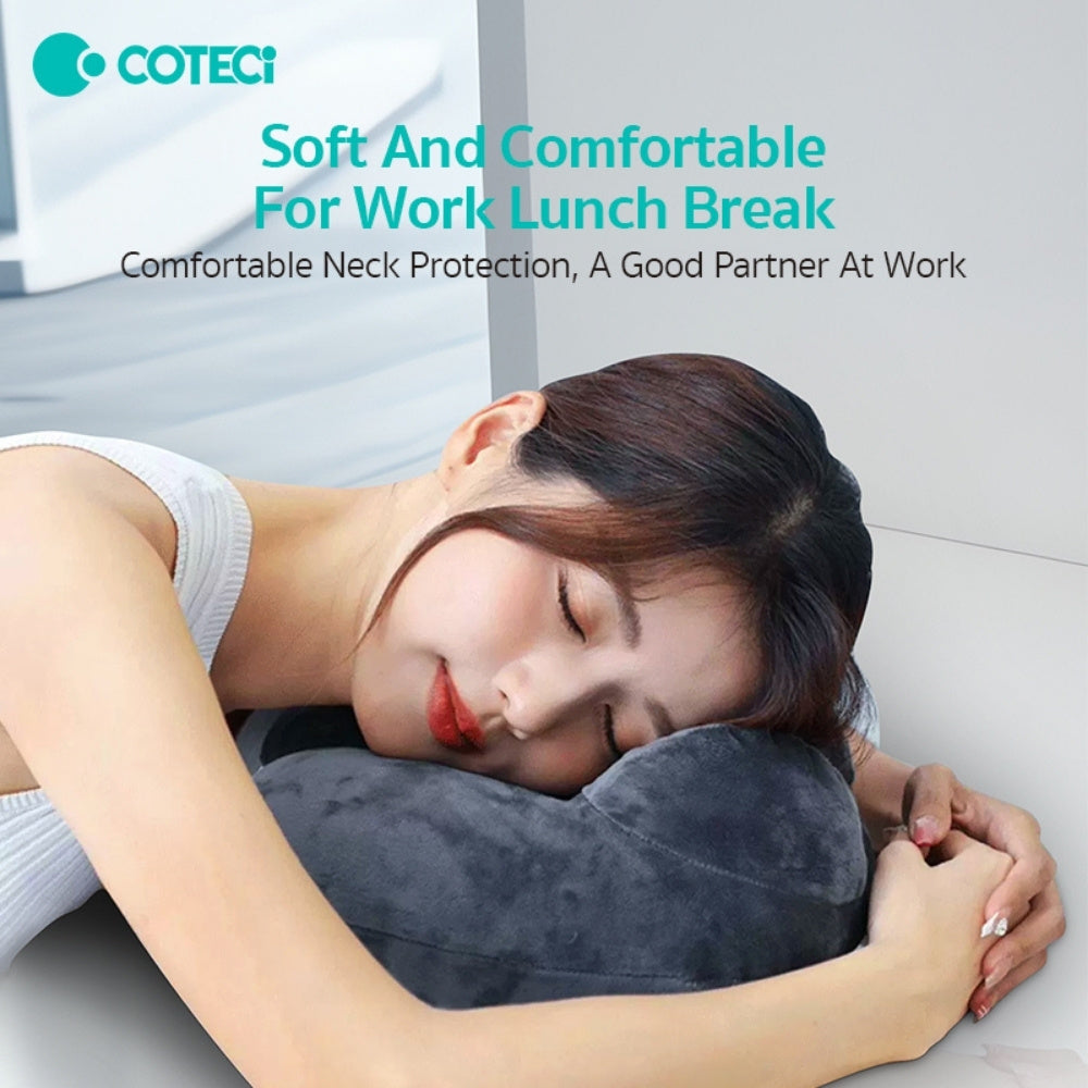 Coteci Foldable U-Shaped Inflatable Airplane Pillow