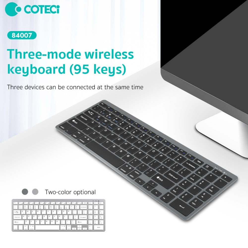 Coteci Rechargeable Ultra Thin Wireless Keyboard