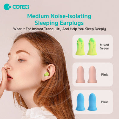 Coteci Men Sleeping Earplugs Large 5 Pairs