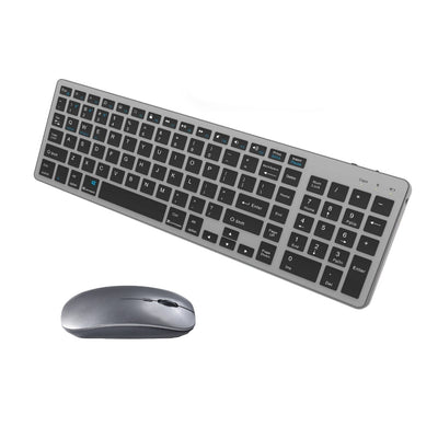 Coteci Slim 102 Keys Wireless Keyboard and Mouse Combo